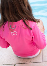 Load image into Gallery viewer, Girl&#39;s Pink Swim &amp; Rashguard Set in Pink
