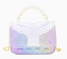 Load image into Gallery viewer, Mermaid Tail Pearl Handle Bag
