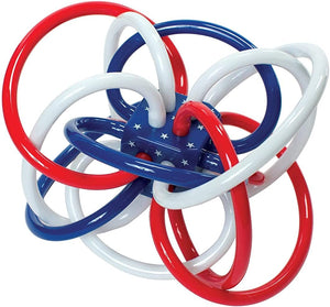 Red, White & Blue Winkle Rattle