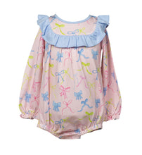 Load image into Gallery viewer, Ribbon Party Cotton Bubble -  18 months only
