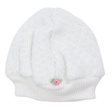 Load image into Gallery viewer, Rosettes White w/ Pink Trim - Gown &amp; Hat Set
