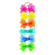 Load image into Gallery viewer, Mini WeeSplash™ Vibrant Colored Vinyl Girls Swim Hair Bow
