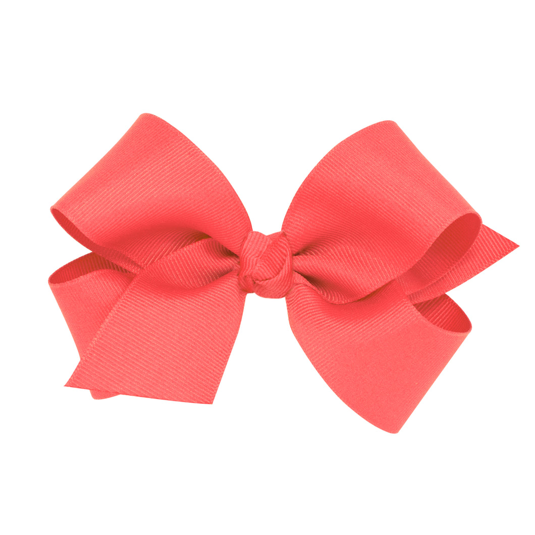 Medium with Knot Hairbow in Watermelon (WTM)