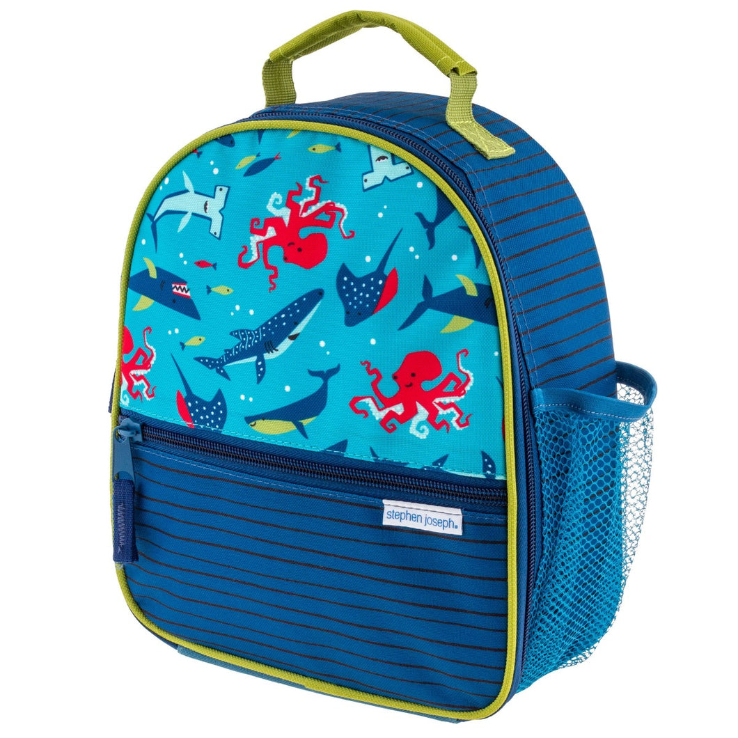 Blue Shark All Over Print Lunch Box