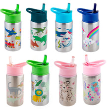 Load image into Gallery viewer, Flip Top Stainless Steel Water Bottles
