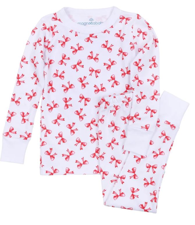 Scarlett Bows Long Pajamas