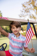 Load image into Gallery viewer, Performance Polo in Americana Stripe
