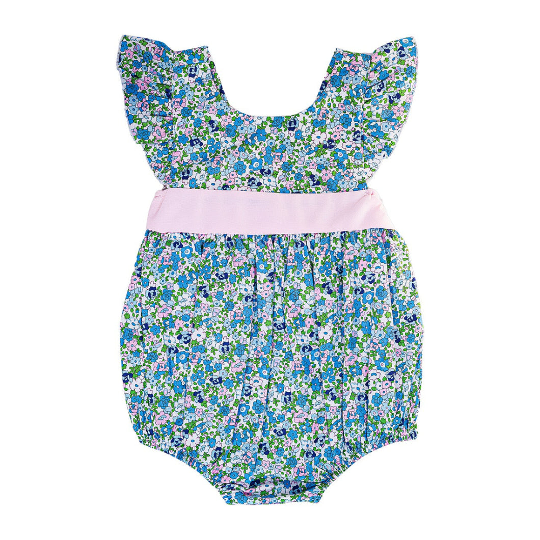 Floral Print Bow Back Bubble