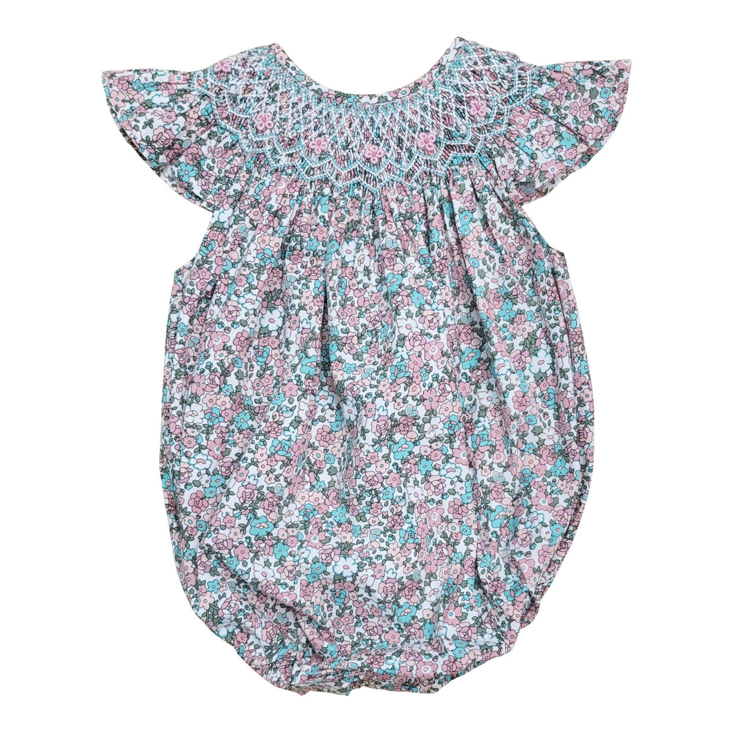 Pamela Floral Smocked Bubble