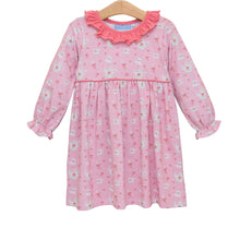 Load image into Gallery viewer, Tea-For-Two Pink Printed Ruffle - Dress
