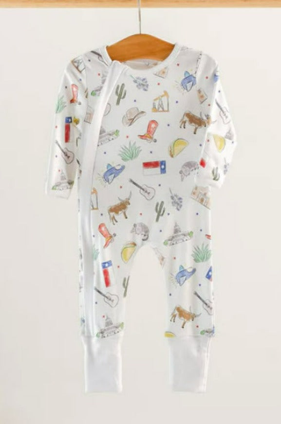 Texas Kids Cotton Zipped Pajama