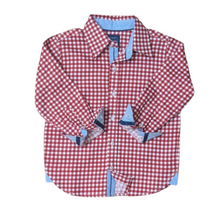 Load image into Gallery viewer, Red Gingham L/S Shirt
