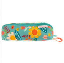 Load image into Gallery viewer, Set of 4 Pieces in Turquoise Floral - Backpack, Lunchbox, Pencil Bag and Napmat
