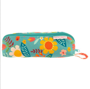 Set of 4 Pieces in Turquoise Floral - Backpack, Lunchbox, Pencil Bag and Napmat