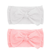 Load image into Gallery viewer, Wee Ones Nylon Baby Headband w/Bow
