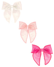 Load image into Gallery viewer, Whimsy Tail Bow - Medium Sheer Organza
