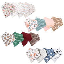 Load image into Gallery viewer, Bandana Bib 4 pack Set - Assorted
