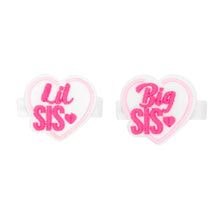 Load image into Gallery viewer, "Lil Sis" or "Big Sis"  Heart-Shaped Hair-Clip
