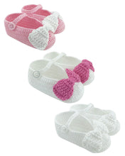 Load image into Gallery viewer, Bow Mary Jane Crochet Bootie
