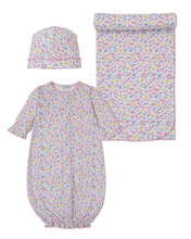 Load image into Gallery viewer, Pastel Gardens Converter Gown, Hat &amp; Blanket - Newborn Size
