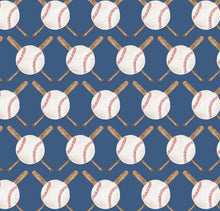 Load image into Gallery viewer, Up at Bat Baseball Pajama Set

