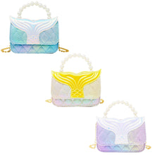 Load image into Gallery viewer, Mermaid Tail Pearl Handle Bag

