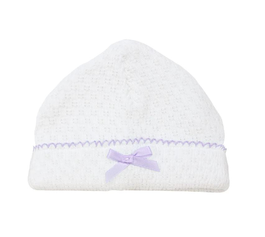 Paty, Inc. - Saylor Beanie White w/Lavender Trim