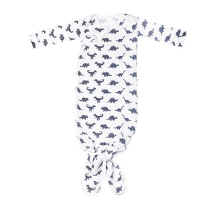 Wild (Dinosaur)- Knotted Baby Gown