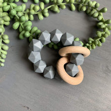 Load image into Gallery viewer, Three Hearts Abby Teething Rattle
