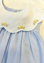 Load image into Gallery viewer, Blue Dress w/Scalloped Collar
