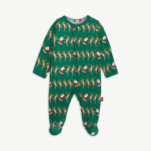 Dancing Santa & Reindeer Magnetic Footie