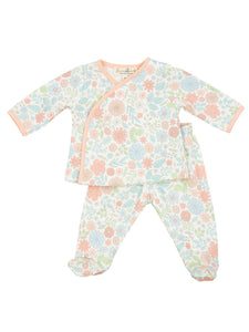 Delilah Kimono Footed Pant Set