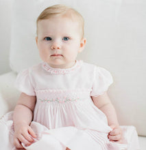 Load image into Gallery viewer, Feltman Bros. Newborn Girl&#39;s Pink Rose Garden Smocked Dress

