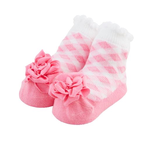 Flower Gingham Socks