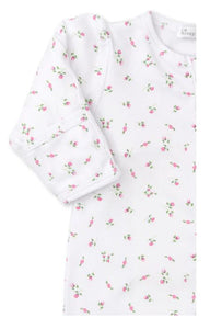Garden Rose Ruffle Zip Footie
