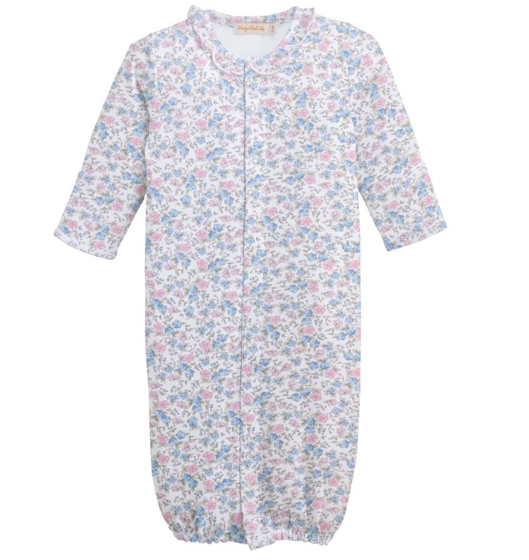 Tiny Soft Floral Printed Conv. Gown