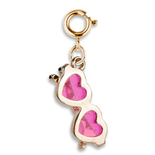 Load image into Gallery viewer, Gold Heart Sunglasses Charm

