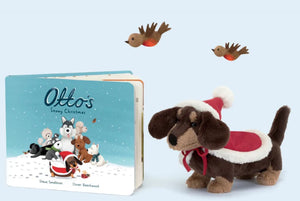 Otto's Snowy Christmas Book - Jellycat