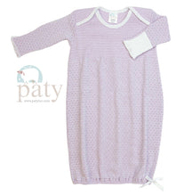 Load image into Gallery viewer, Paty L/S Knit Baby Lap Shoulder Gown - Lavender with Lavender Trim
