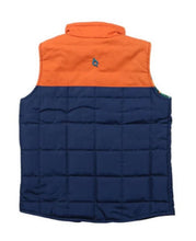 Load image into Gallery viewer, Navy &amp; Orange Puffer Vest
