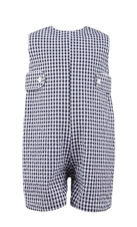 Navy Boys Romper