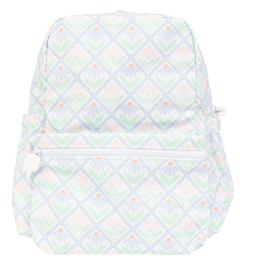 Pastel Floral Large Backpack