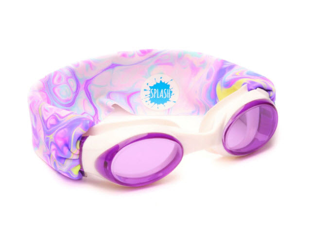 Pastel Swirl Swim Goggles