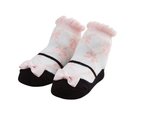 Pink Bow Mary Jane Socks