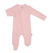 Load image into Gallery viewer, Pink Dogwood Footie No Ruffle &amp; Blanket Set
