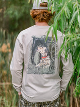 Load image into Gallery viewer, Lab &amp; Mossy Print on Linen - L/S T-Shirt (
