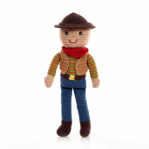 Crocheted Cowboy Storytime Doll by Pebble