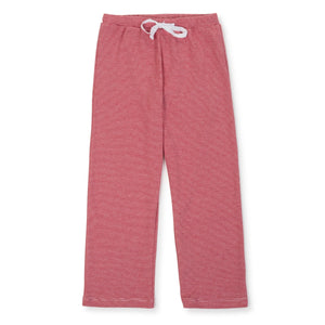 Beckett Christmas Pajama Pant - Red & White Stripes