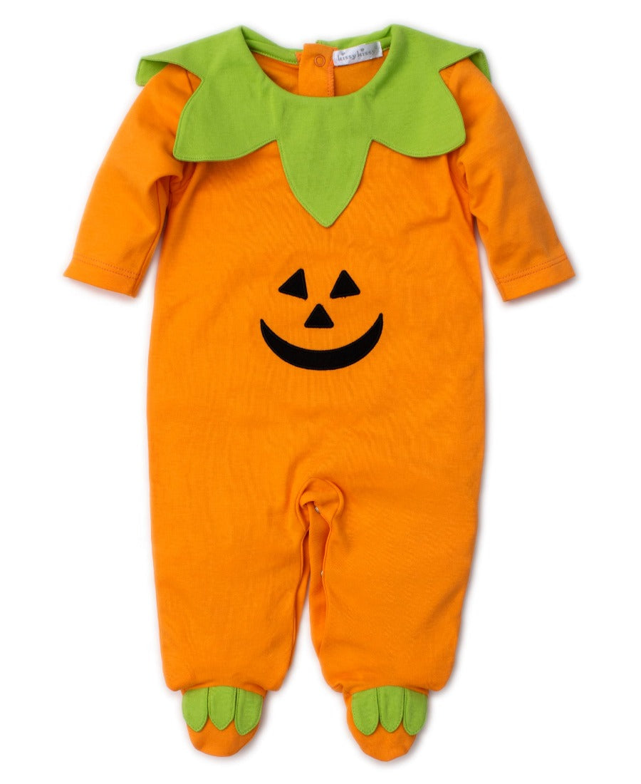 Hello Halloween Orange Footie