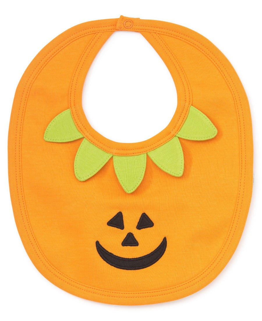 Hello Halloween Orange bib